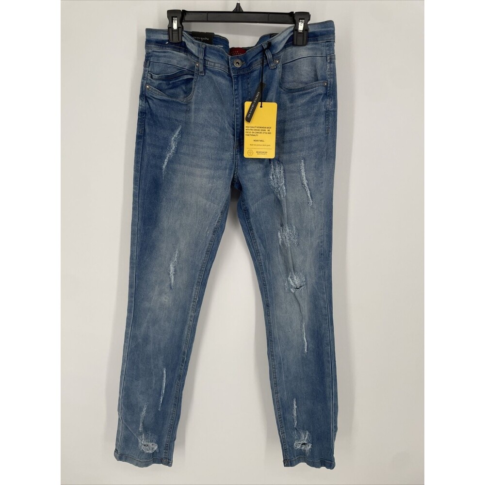 NWT $72 Truth Substance Men's Common Sense Skinny Fit Stretch Jeans Size 34x32